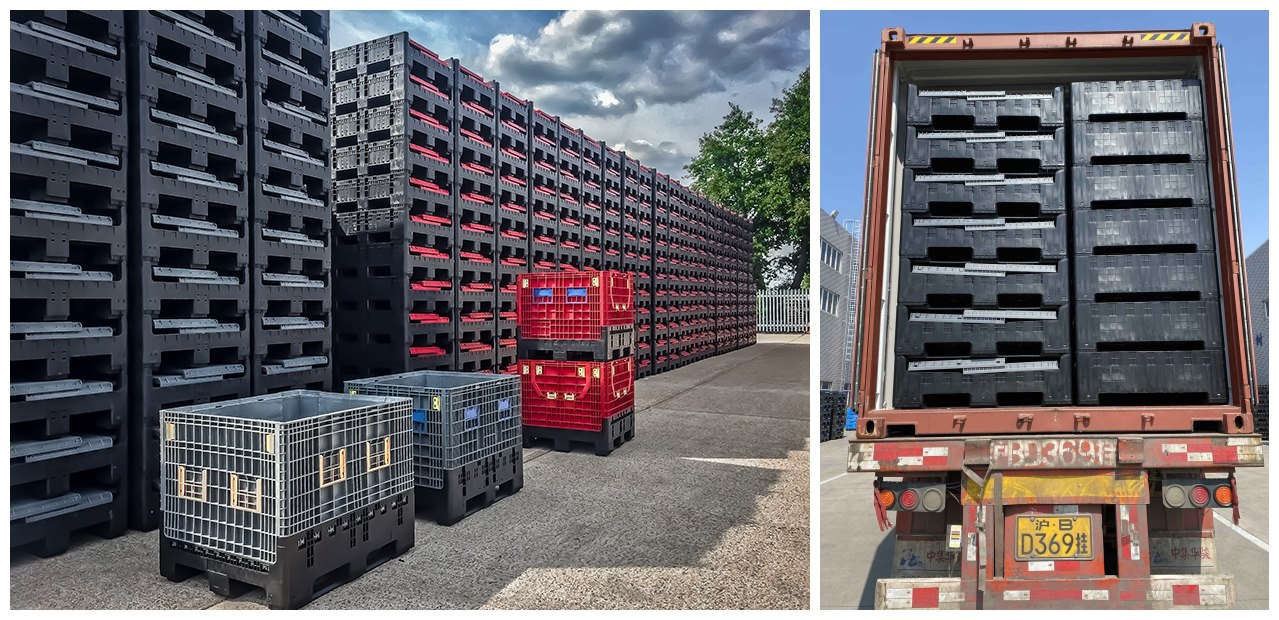 large foldable pallet box