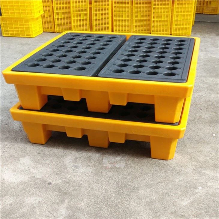 頑丈な 4 つのドラムは石油産業のためのプラスチック パレットをこぼします