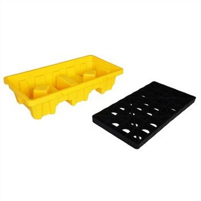 2 ドレンプラグ付きドラムスピルパレット