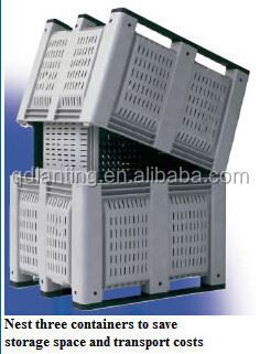 china Bulk Storage Container Plastic Pallet Box 