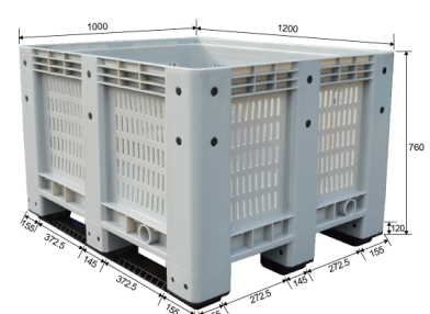 バルク保管コンテナ プラスチック パレット ボックス