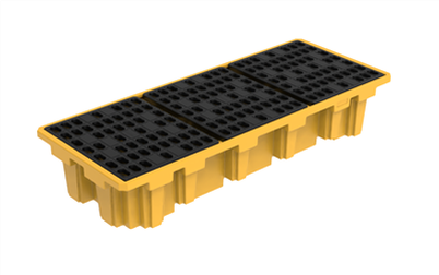 3 ドラム IBC 流出封じ込めパレット