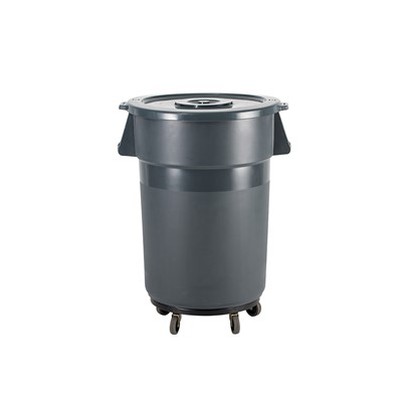 丸い職場の車輪付き廃棄物バケツ
